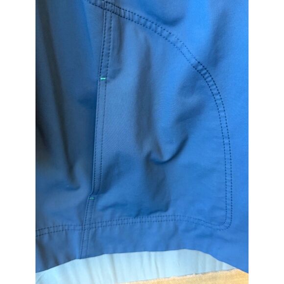 Lafayette 148 NY Collarless Zip Jacket Majolica Blue 3X NWT $598 Stretch Cotton - Picture 6 of 11